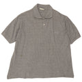 ASICS Mens Polo Shirt Large Grey Flecked Cotton