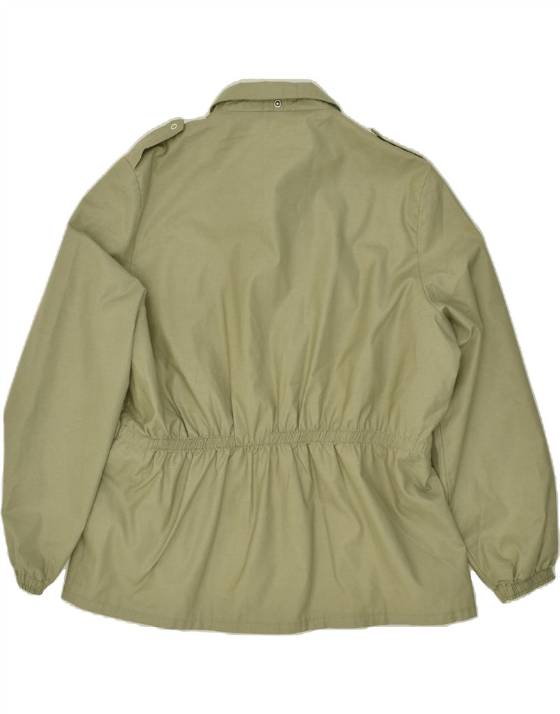 VINTAGE Womens Military Jacket UK 16 Large Khaki Polyester Vintage Vintage and Second-Hand Vintage from Messina Hembry 