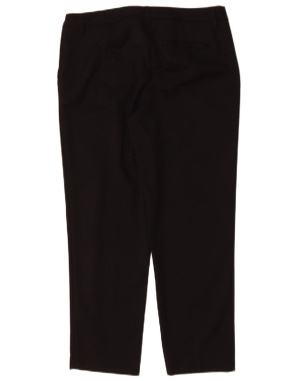 Trussardi Womens Straight Casual Trousers W32 L25 Black