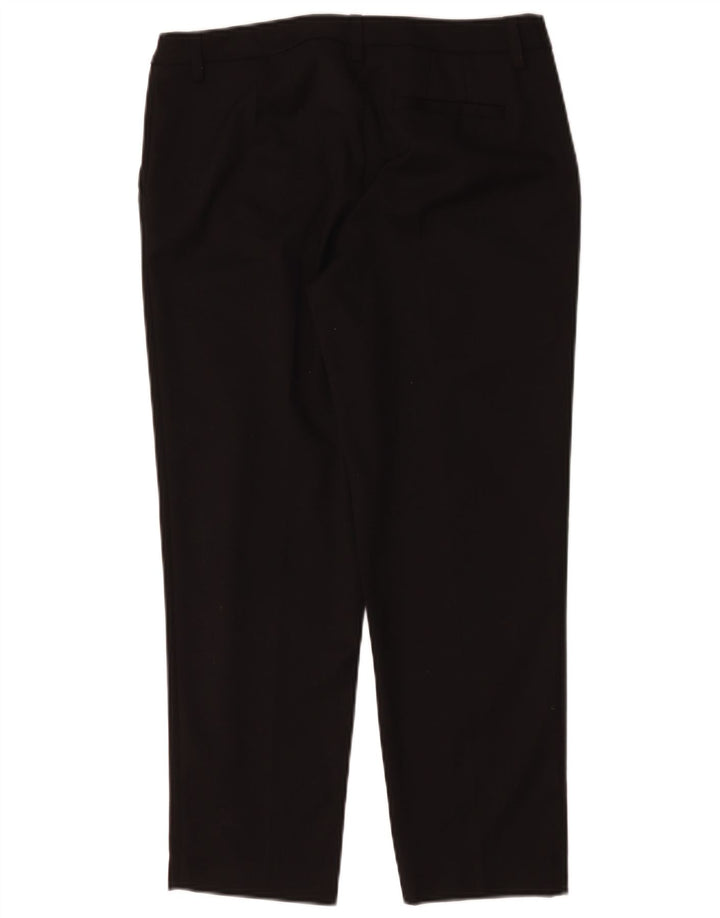 Trussardi Womens Straight Casual Trousers W32 L25 Black