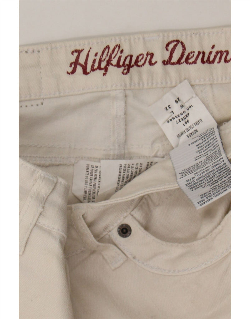 TOMMY HILFIGER Womens Skinny Jeans W29 L32 White Cotton Vintage Tommy Hilfiger and Second-Hand Tommy Hilfiger from Messina Hembry 
