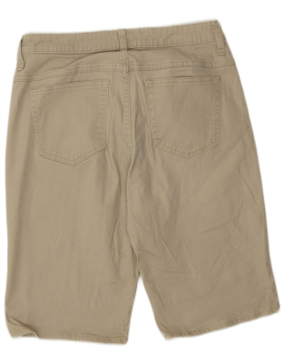 Lee Womens Riders Casual Shorts US 8 Medium W30  Beige Cotton
