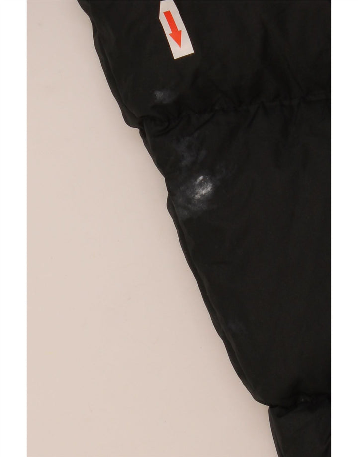 Nike Mens Hooded Padded Jacket UK 38 Medium Black Polyester