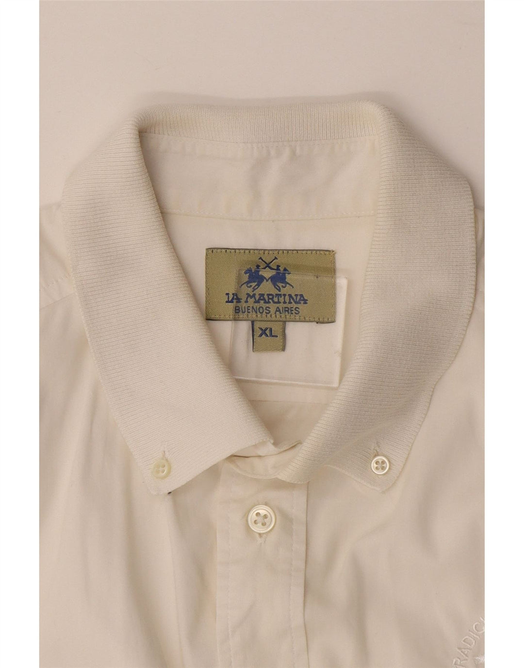 LA MARTINA Mens Buenos Aires Short Sleeve Pullover Shirt XL White