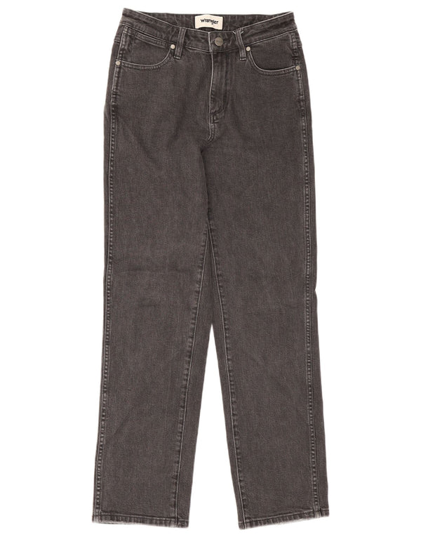 Wrangler Womens Cindy Fit Mid Rise Straight Jeans UK 8 Small W27 L30 Grey