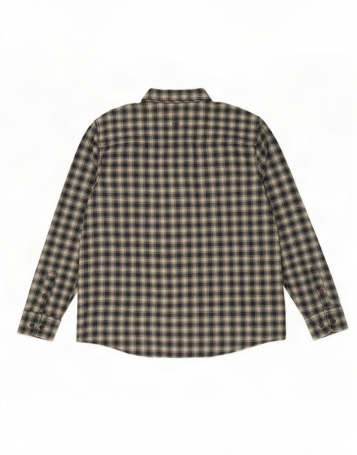 Fat Face Mens Regular Fit Flannel Shirt XL Green Check Cotton