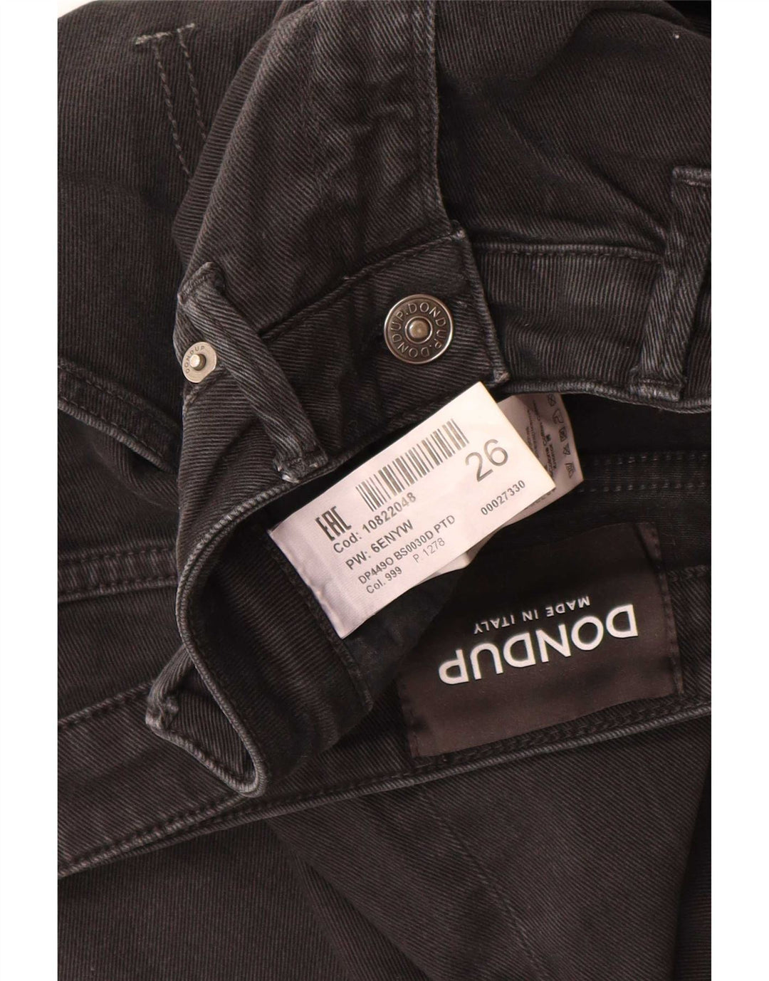 Dondup Womens Bootcut Jeans W26 L26 Black Cotton