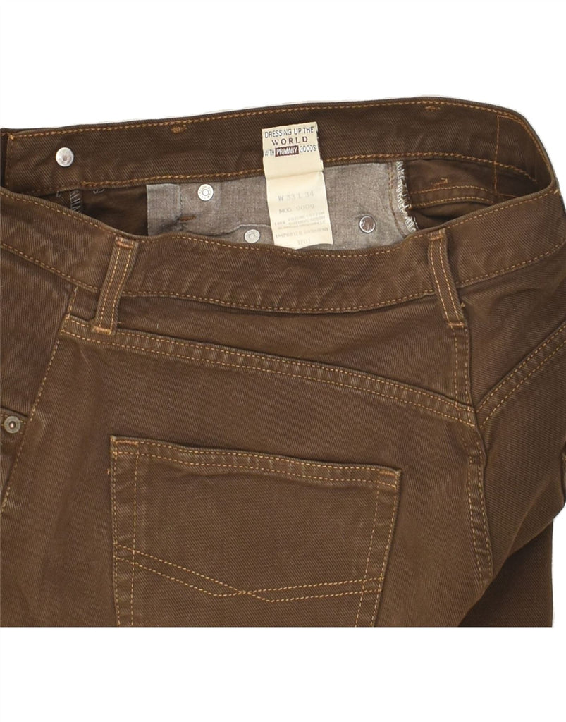 RIFLE Mens Tapered Jeans W33 L34  Brown Cotton | Vintage Rifle | Thrift | Second-Hand Rifle | Used Clothing | Messina Hembry 