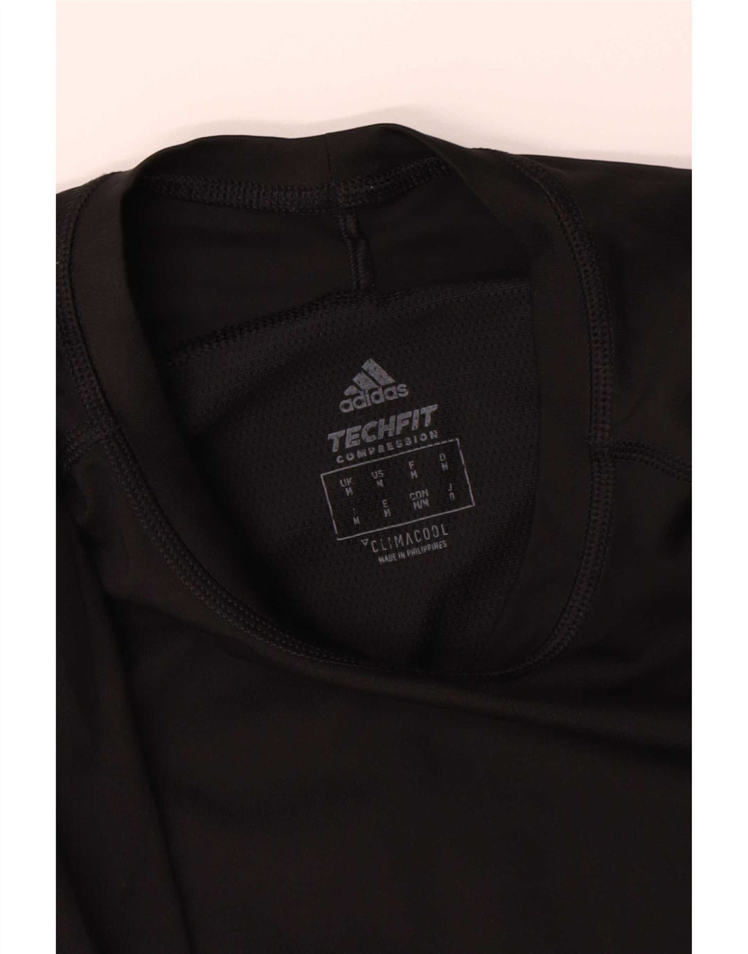 Adidas Womens Climacool Graphic Top Long Sleeve UK 12 Medium Black