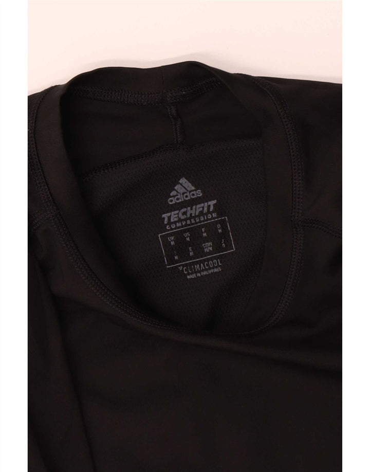 Adidas Womens Climacool Graphic Top Long Sleeve UK 12 Medium Black