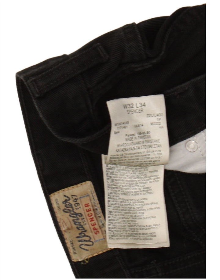 Wrangler Womens Spencer Slim Jeans  W32 L34 Black Cotton