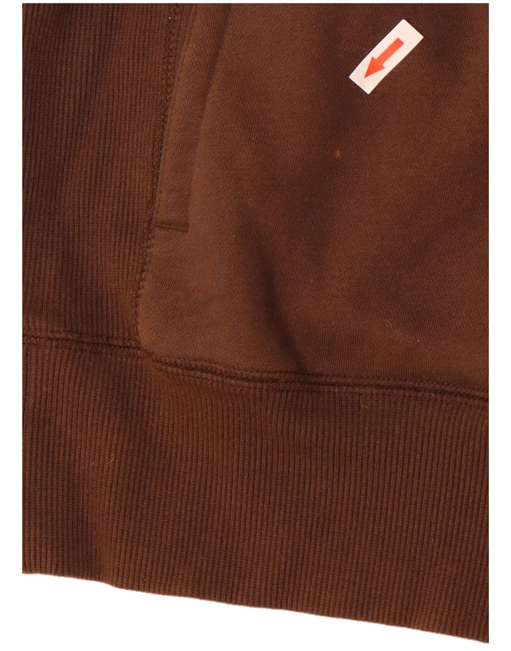 Nike Mens Tracksuit Top Jacket UK 38/40 Medium Brown Cotton