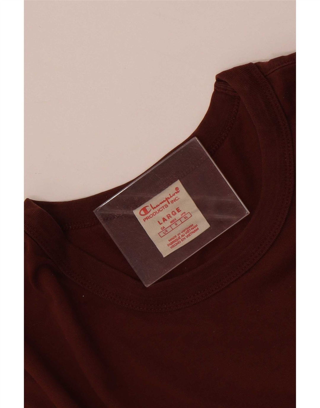 Champion Womens T-Shirt Top UK 16 Large Brown
