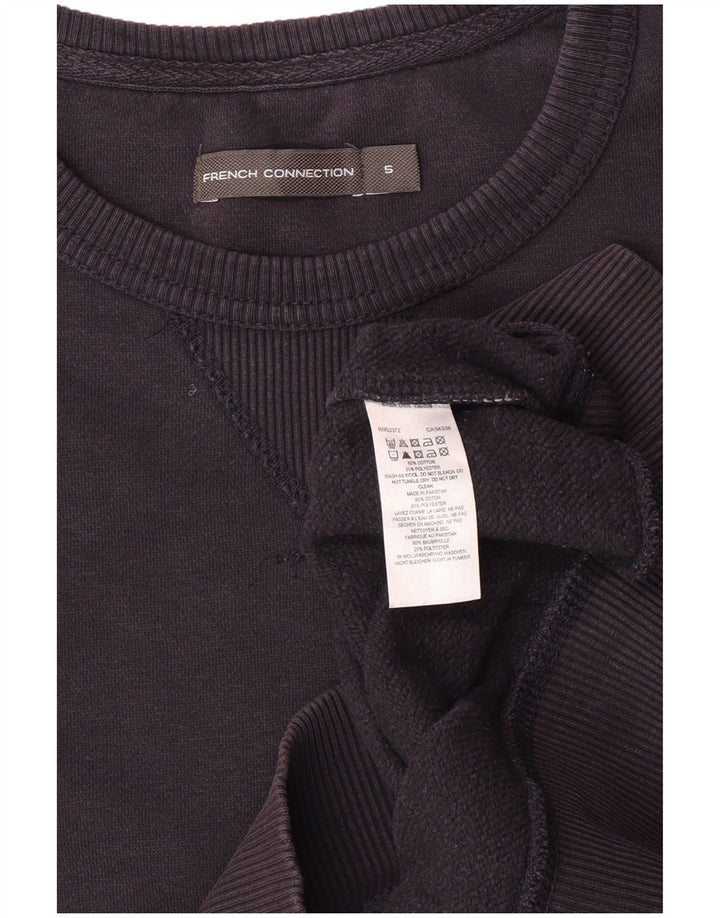 French Connection Mens Sweatshirt Jumper Small Navy Blue Cotton