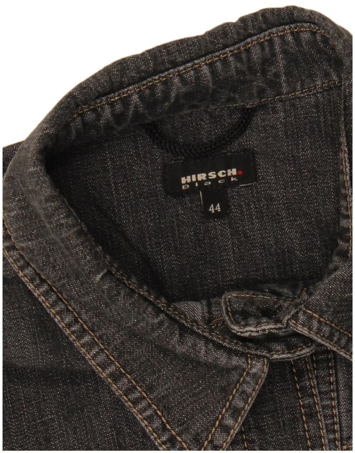 HIRSCH Womens Denim Jacket EU 44 XL Grey