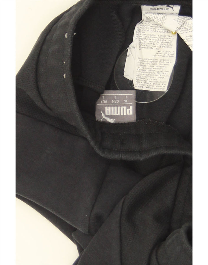 PUMA Mens Tracksuit Trousers Large  Black Cotton