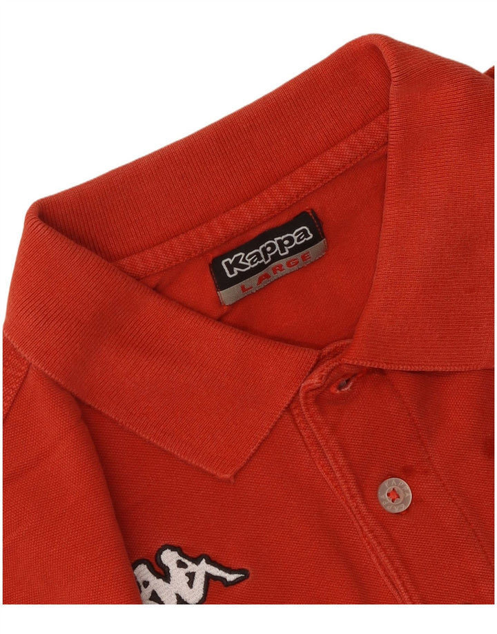 Kappa Mens Polo Shirt Large Red