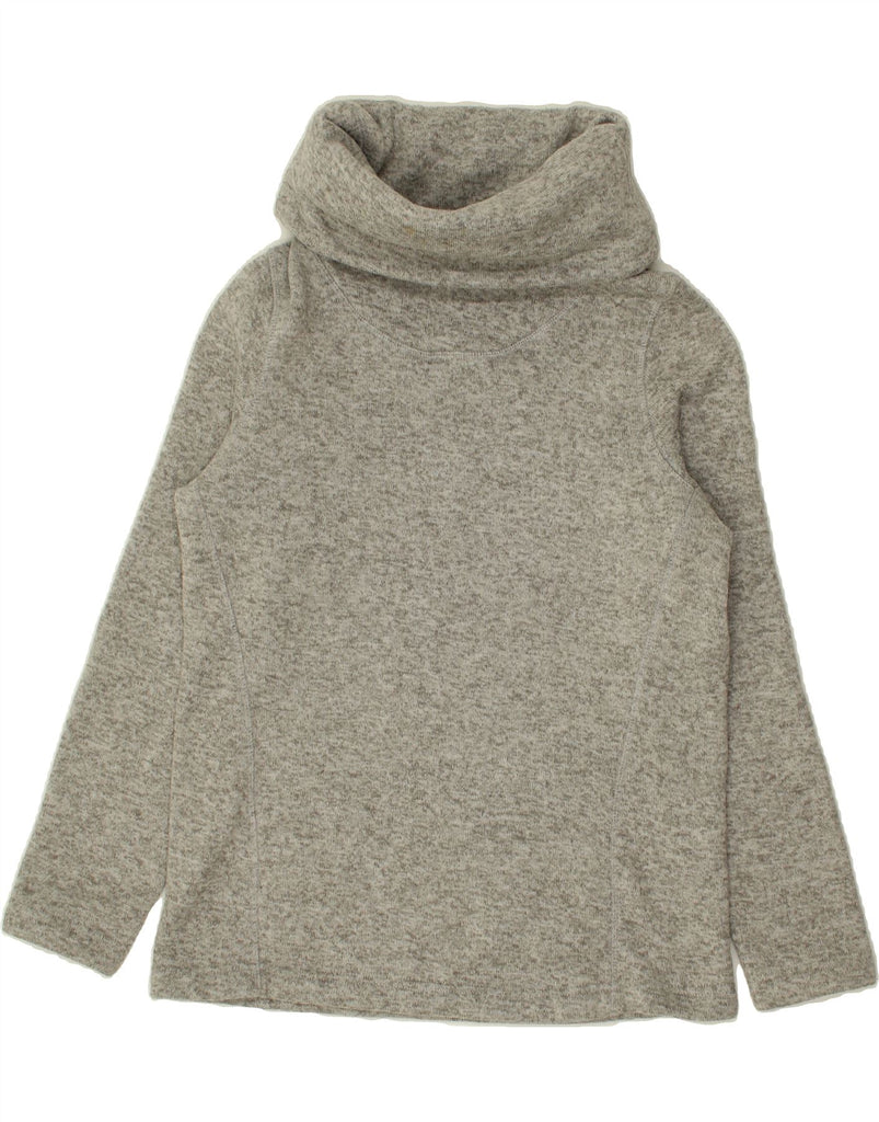 MOUNTAIN WAREHOUSE Womens Roll Neck Sweatshirt Jumper UK 16 Large Grey | Vintage Mountain Warehouse | Thrift | Second-Hand Mountain Warehouse | Used Clothing | Messina Hembry 
