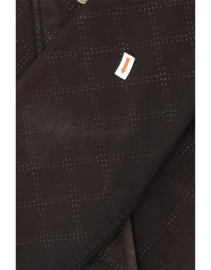 MICHAEL KORS Womens Hooded Windbreaker Jacket UK 14 Medium Black Check Vintage Michael Kors and Second-Hand Michael Kors from Messina Hembry 