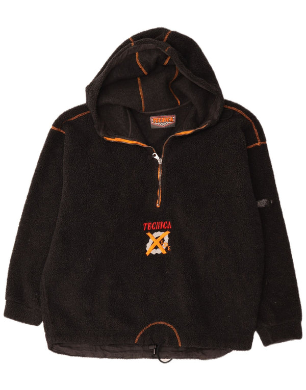Tecnica Mens Graphic Hooded Fleece Jumper XL Black