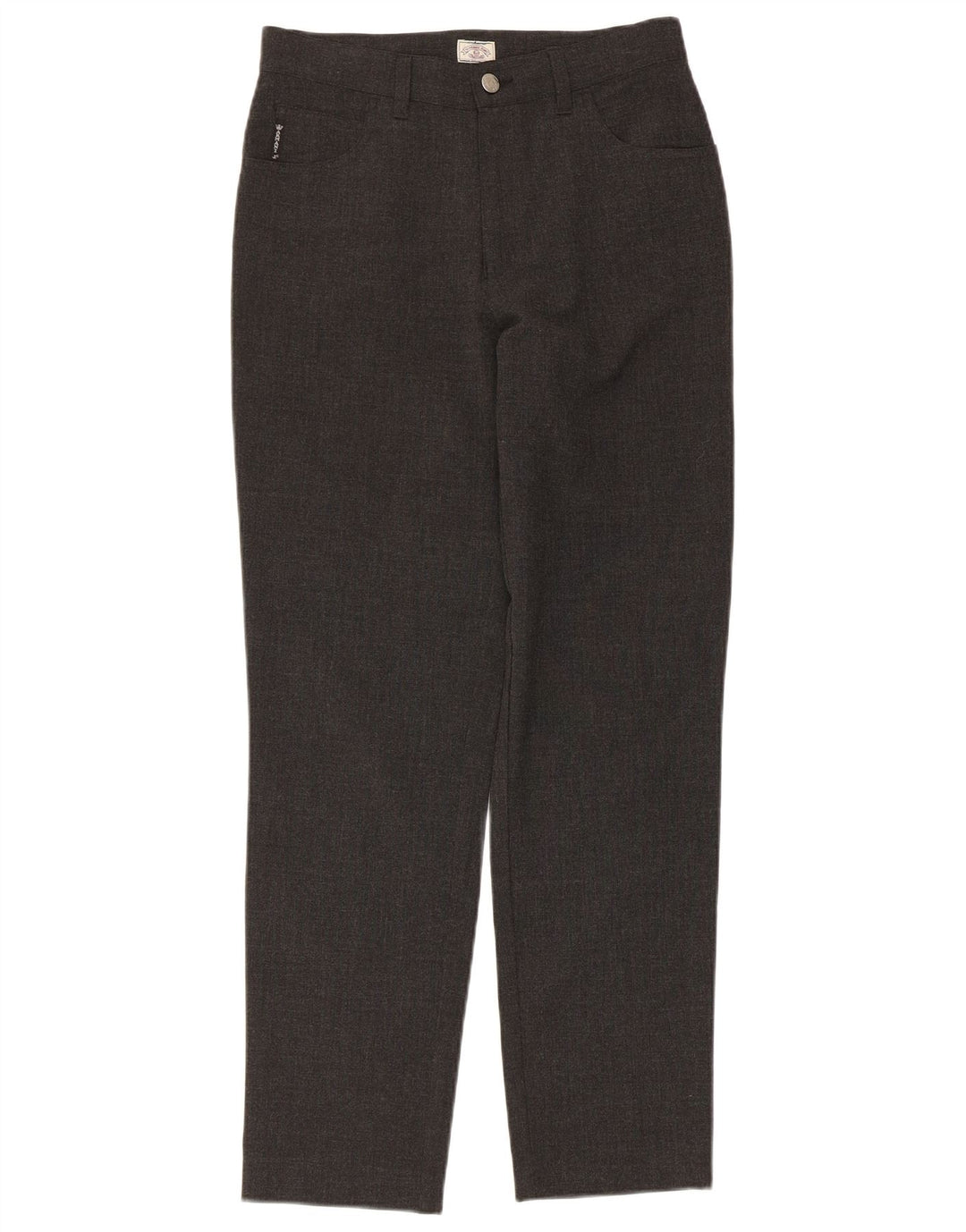 ARMANI Womens Tapered Casual Trousers W28 L28 Grey Polyester