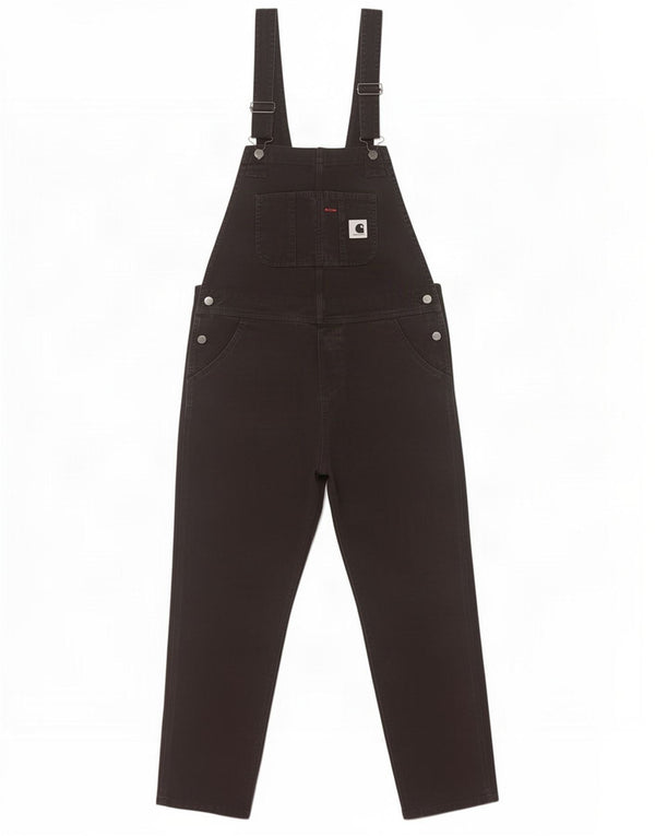 Carhartt Womens Slim Dungarees Trousers Medium W36 L27 Black Cotton