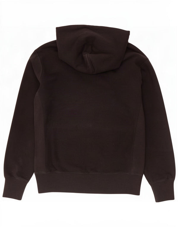 Champion Mens Reverse Weave Hoodie Jumper Large Black Cotton