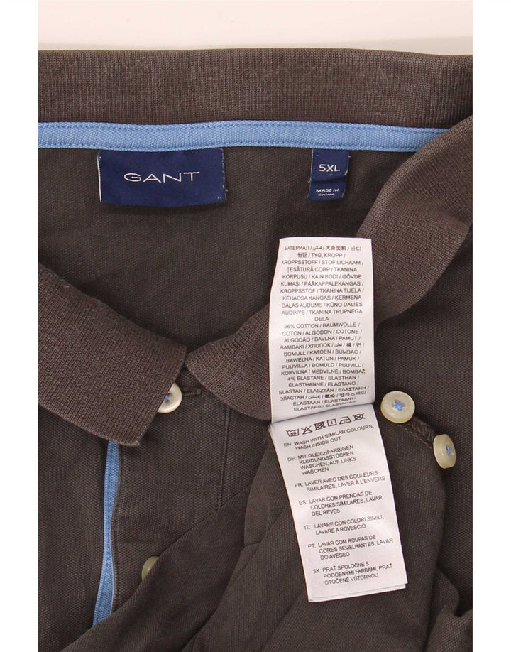Gant Mens Polo Shirt 5XL Grey Cotton