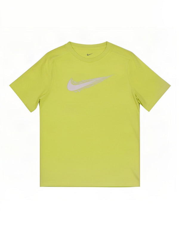 Nike Boys Dri Fit Graphic T-Shirt Top 12-13 Years Large Green Polyester