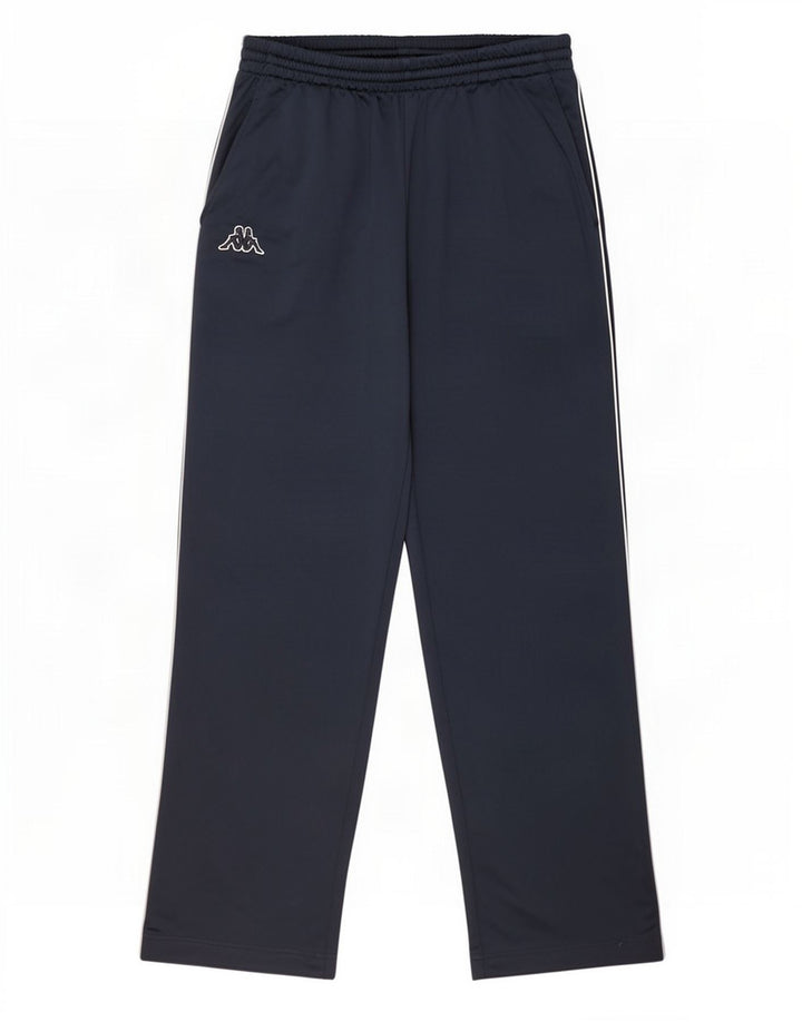 Kappa Mens Tracksuit Trousers Medium Navy Blue Polyester