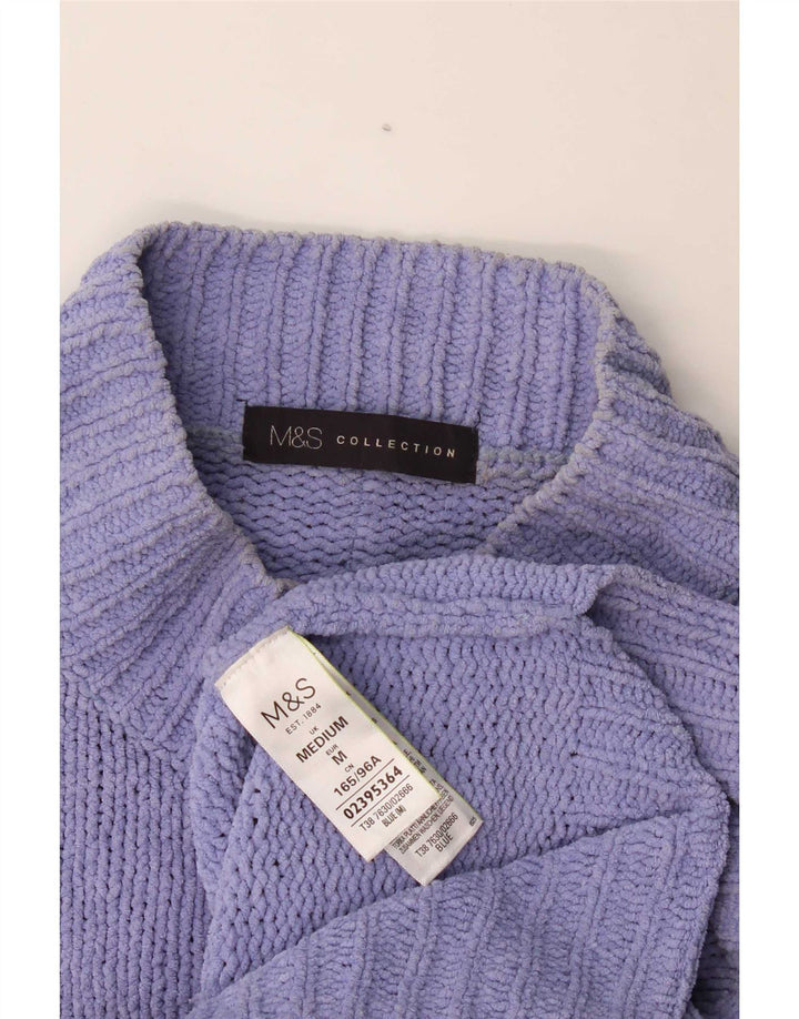 Marks & Spencer Womens Turtle Neck Jumper Sweater UK 14 Medium Purple