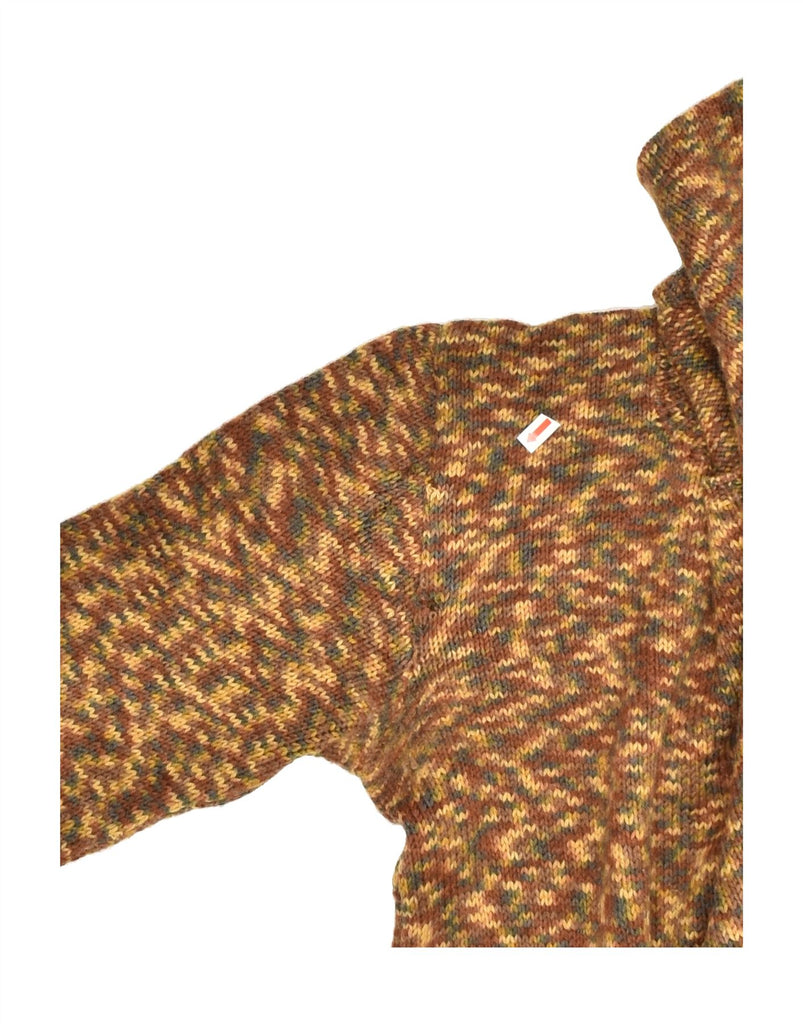 VINTAGE Womens Boat Neck Jumper Sweater UK 14 Medium Brown Flecked | Vintage Vintage | Thrift | Second-Hand Vintage | Used Clothing | Messina Hembry 