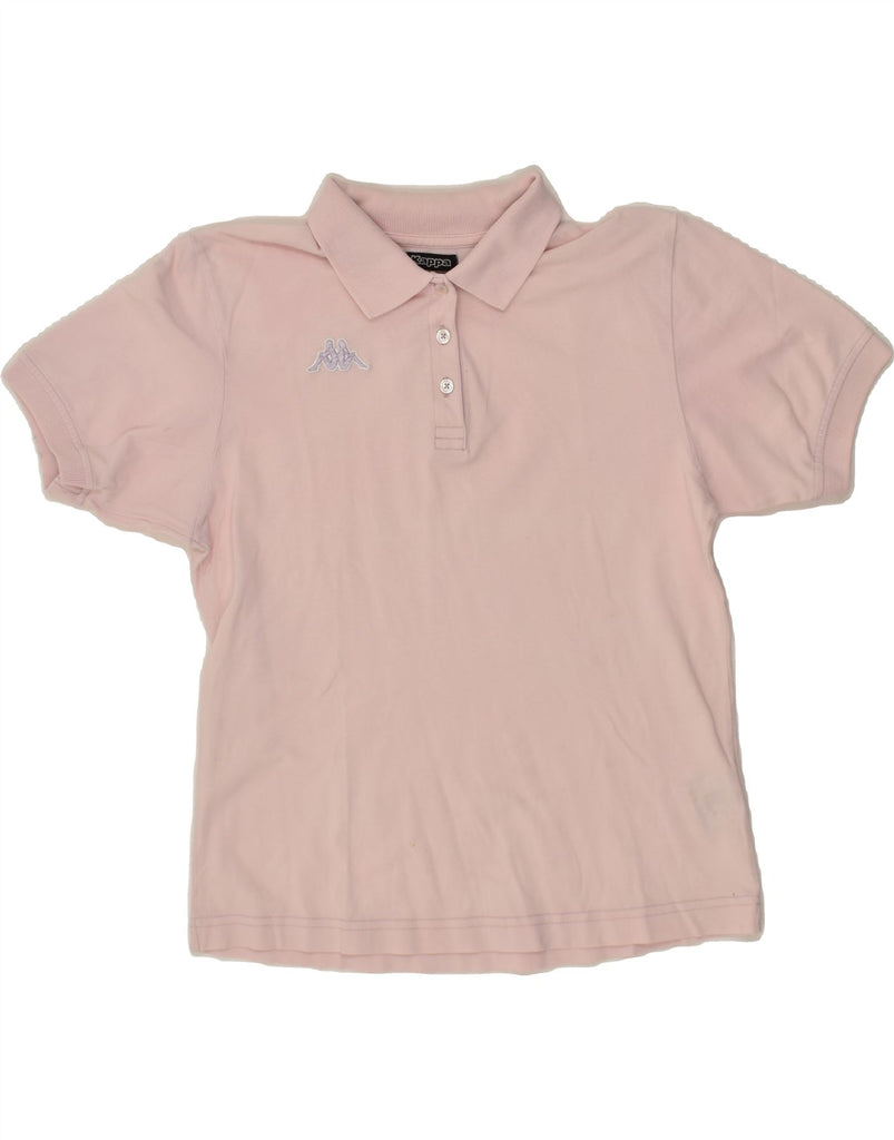 KAPPA Womens Polo Shirt UK 14 Large Pink Cotton Vintage Kappa and Second-Hand Kappa from Messina Hembry 