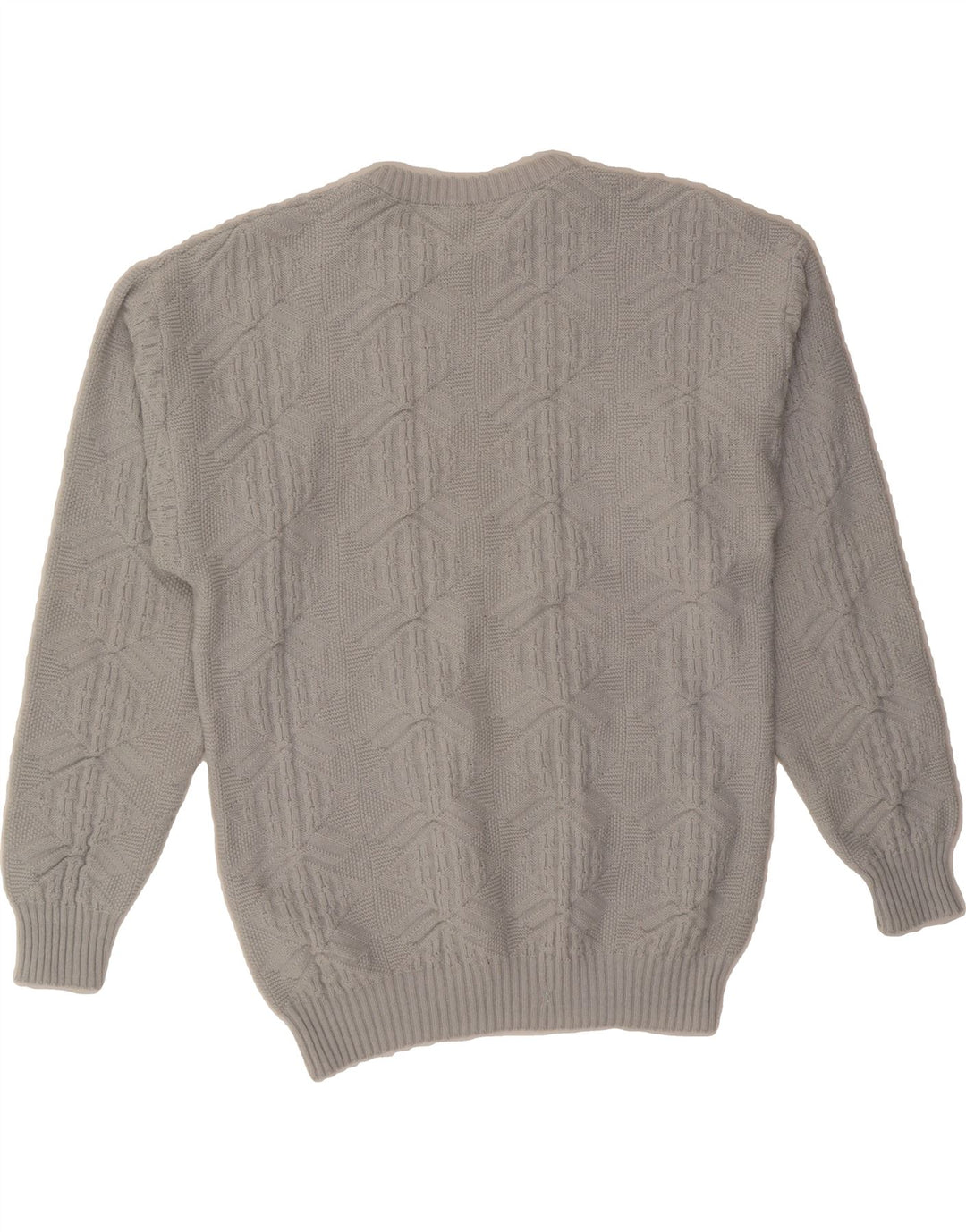 VINTAGE Mens Crew Neck Jumper Sweater IT 50 Medium Grey Vintage Vintage and Second-Hand Vintage from Messina Hembry 