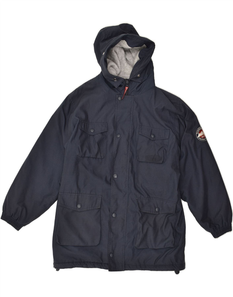 TIMBERLAND Boys Hooded Utility Jacket 11-12 Years Navy Blue Polyester | Vintage Timberland | Thrift | Second-Hand Timberland | Used Clothing | Messina Hembry 