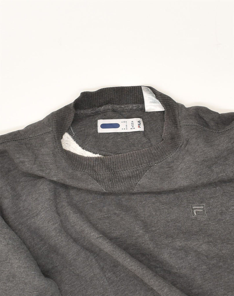 FILA Mens Sweatshirt Jumper Medium Grey Cotton | Vintage Fila | Thrift | Second-Hand Fila | Used Clothing | Messina Hembry 