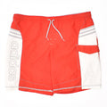 ADIDAS Mens Graphic Swimming Shorts Medium Red Polyester