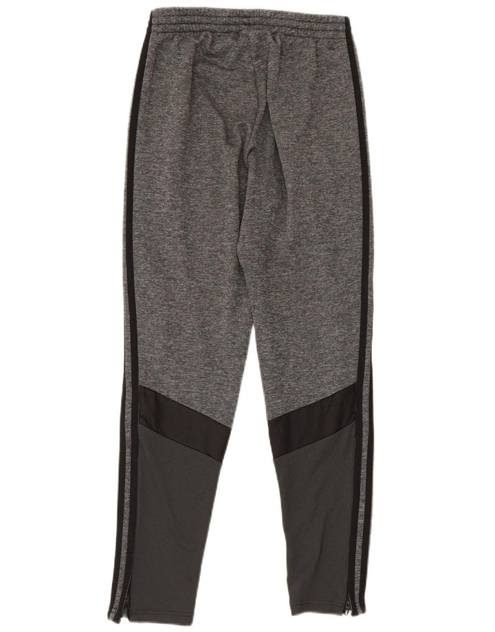 Adidas Mens Tracksuit Trousers Small  Grey Colourblock Polyester