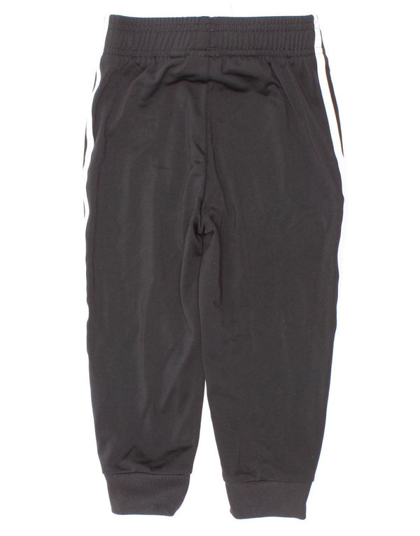 Adidas Boys Tracksuit Trousers Joggers 2-3 Years Black Polyester