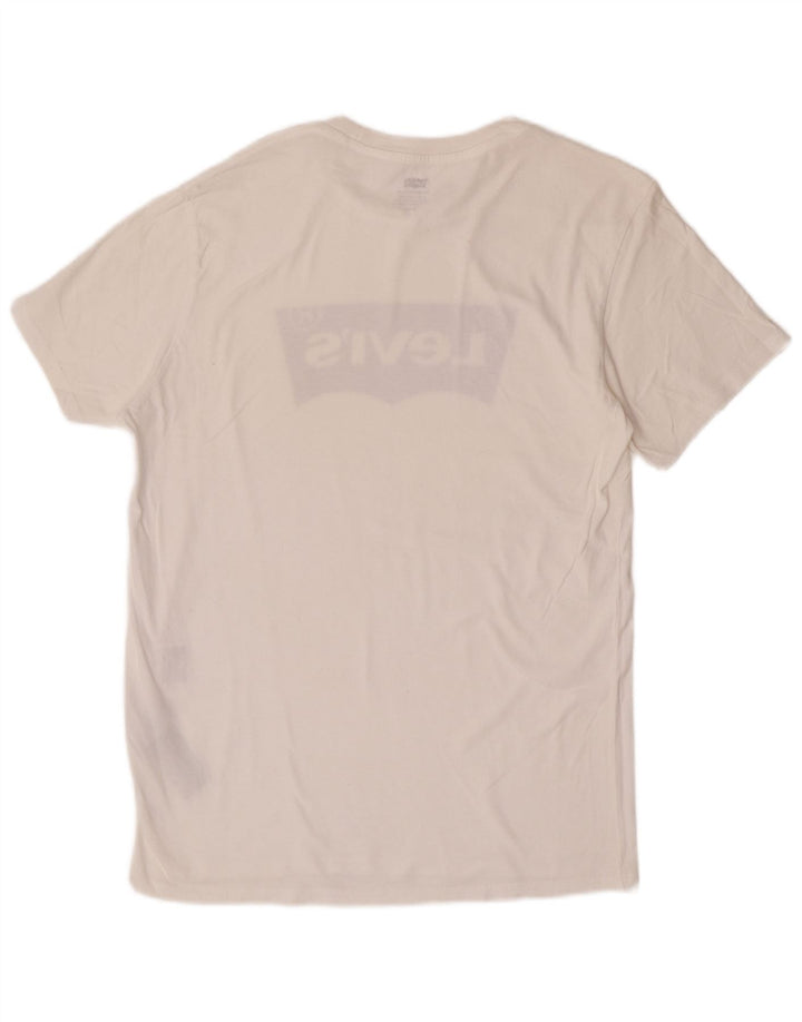 Levi's Mens Graphic T-Shirt Top Medium White Cotton