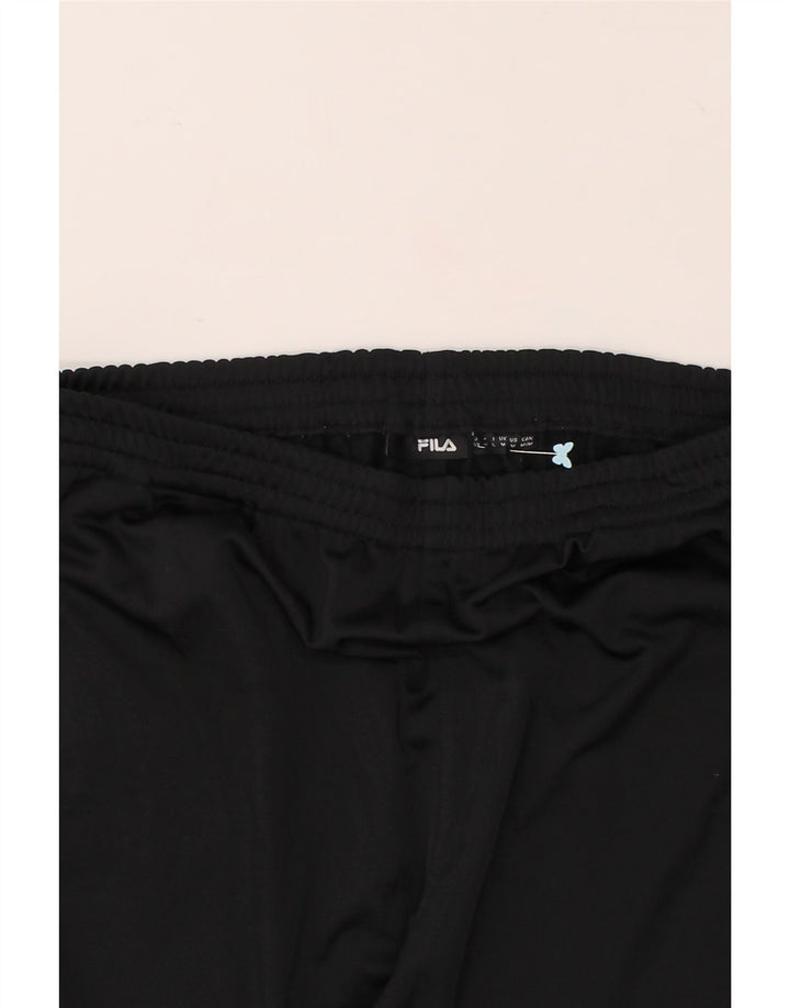 FILA Mens Tracksuit Trousers Medium Black Polyester Vintage Fila and Second-Hand Fila from Messina Hembry 