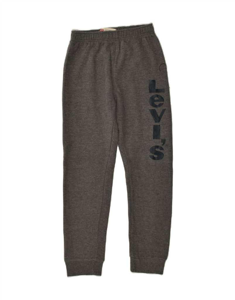 LEVI'S Boys Graphic Tracksuit Trousers Joggers 12-13 Years Large Grey | Vintage Levi's | Thrift | Second-Hand Levi's | Used Clothing | Messina Hembry 