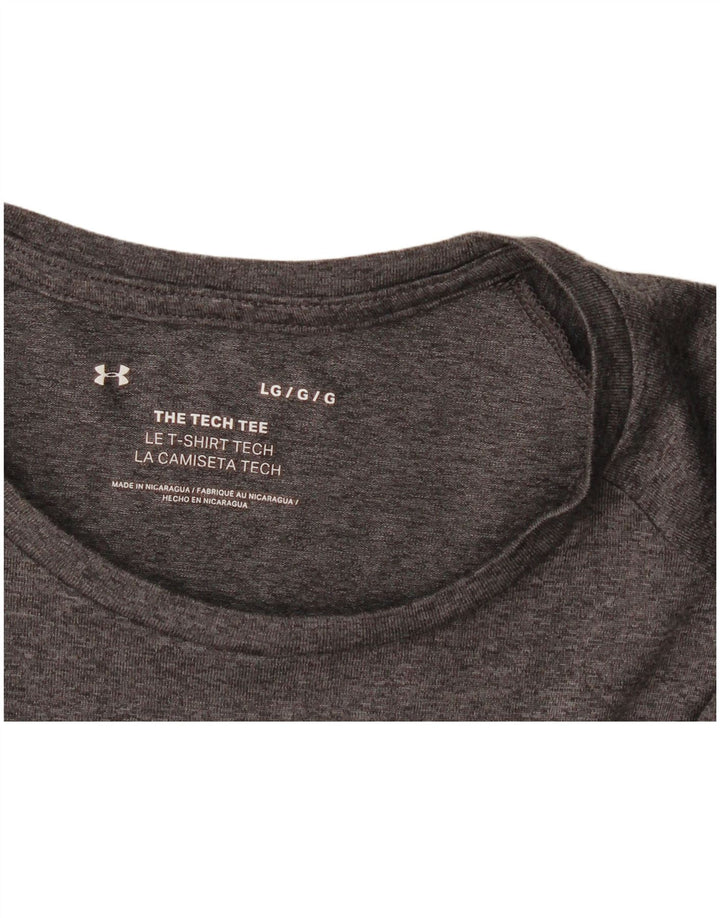 Under Armour Mens T-Shirt Top Large Grey Flecked