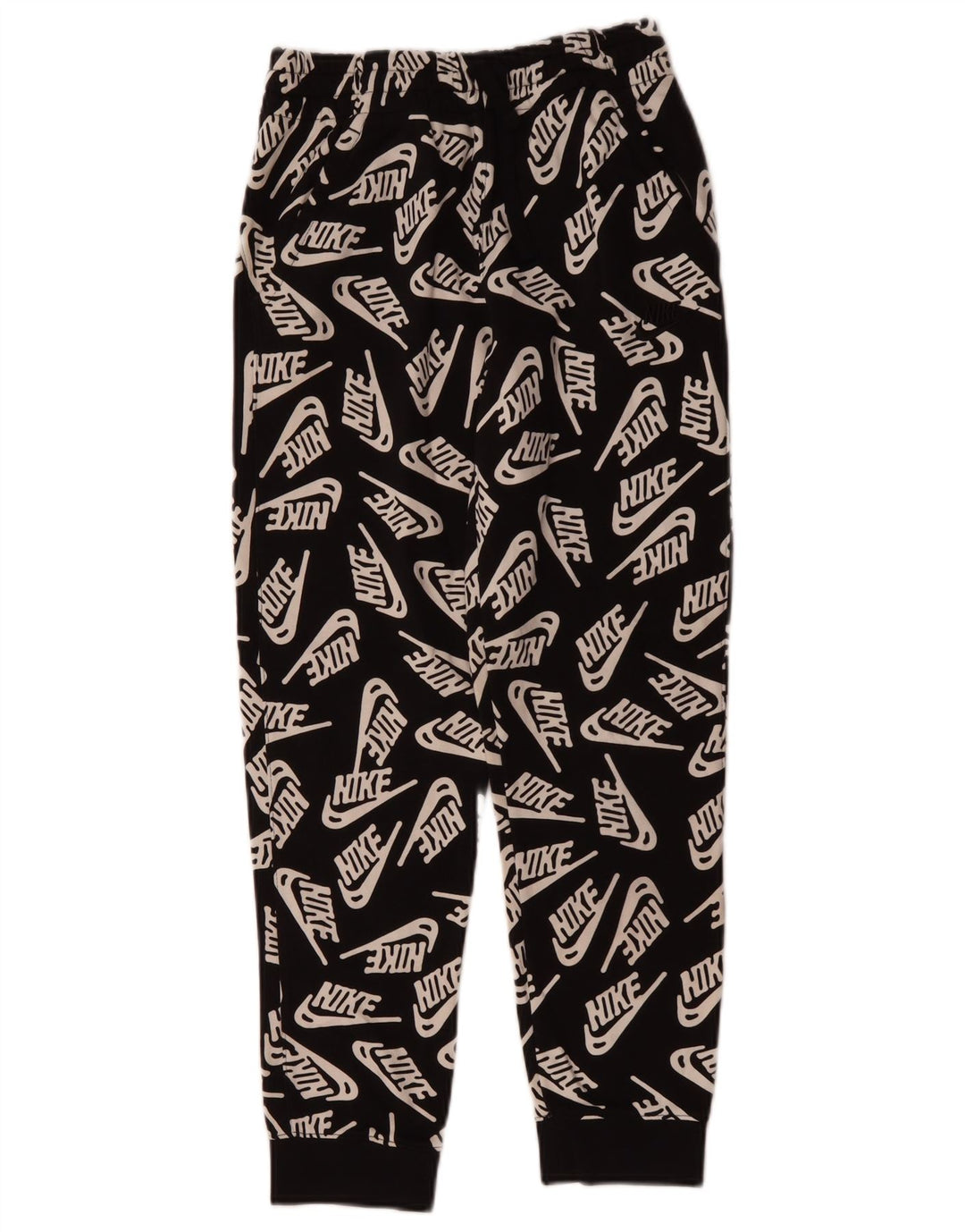 Nike Boys Graphic Tracksuit Trousers Joggers 12-13 Years Large Black Cotton