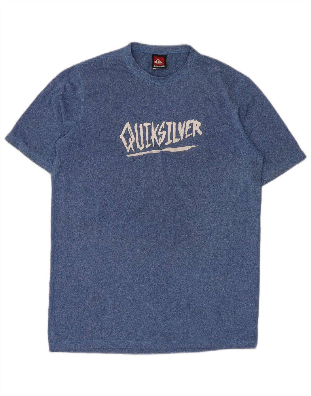 QUIKSILVER Boys Graphic T-Shirt Top 13-14 Years Blue Flecked Nylon