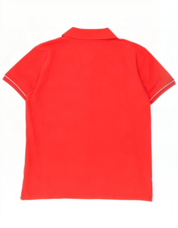 Avirex Womens Polo Shirt UK 18 XL Red Cotton