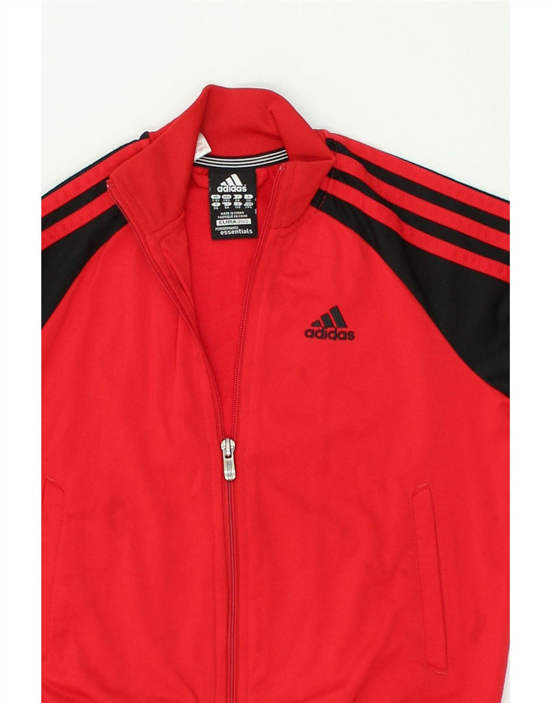 ADIDAS Boys Clima 365 Tracksuit Top Jacket 5-6 Years Red Colourblock | Vintage Adidas | Thrift | Second-Hand Adidas | Used Clothing | Messina Hembry 