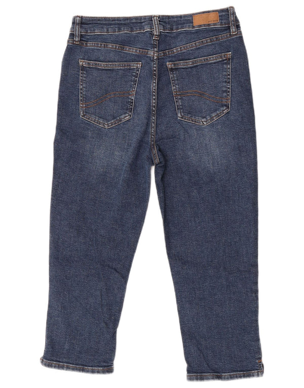 Fat Face Womens Sway Capri Jeans UK 12 Medium W30 L20 Blue Cotton