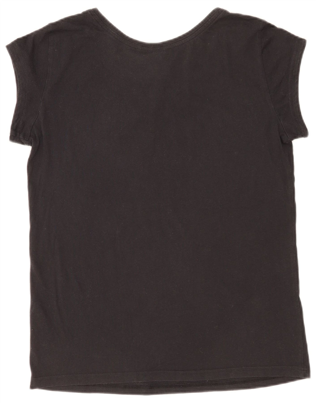 Adidas Womens Graphic T-Shirt Top UK 12 Medium Black