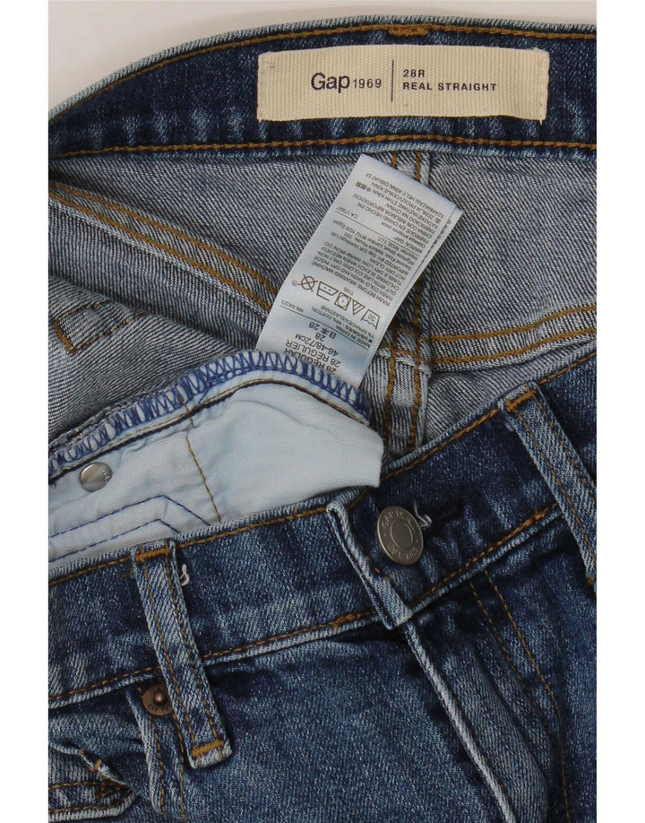 Gap Womens Straight Jeans W28 L29 Blue Cotton